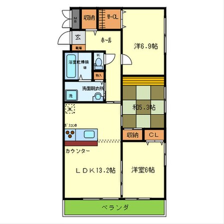 レクエルド藤の物件間取画像